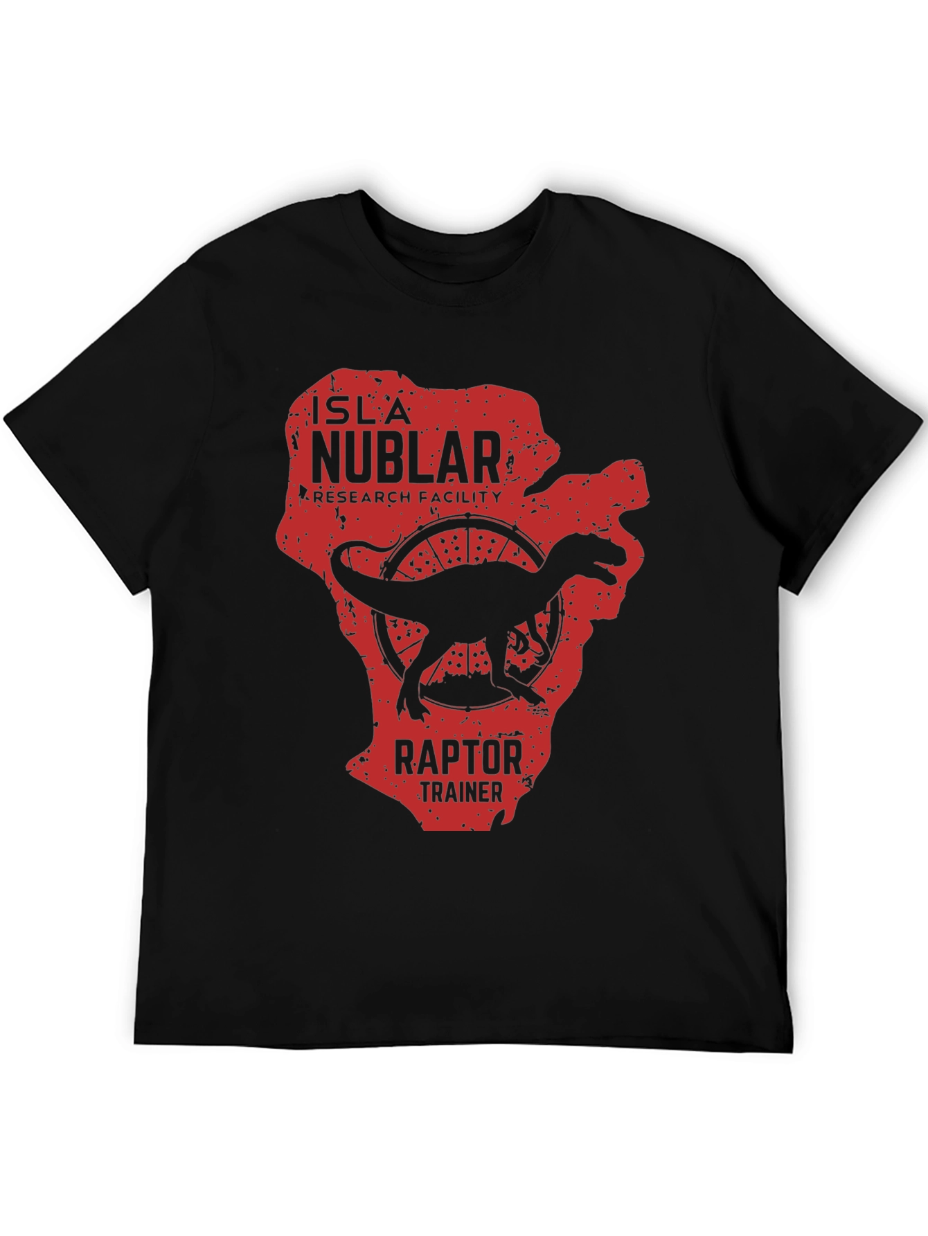 Isla Nublar Raptor Trainer Graphic Tee - Black
