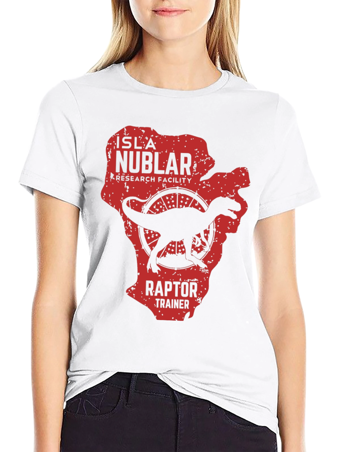 Isla Nublar Raptor Trainer Graphic Tee - Black