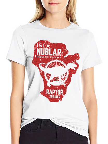 Isla Nublar Raptor Trainer Graphic Tee - Black