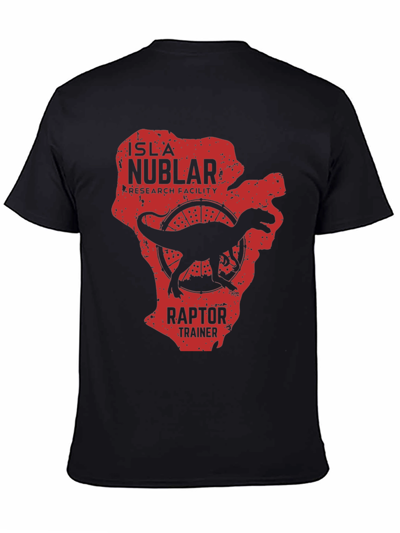 Isla Nublar Raptor Trainer Graphic Tee - Black
