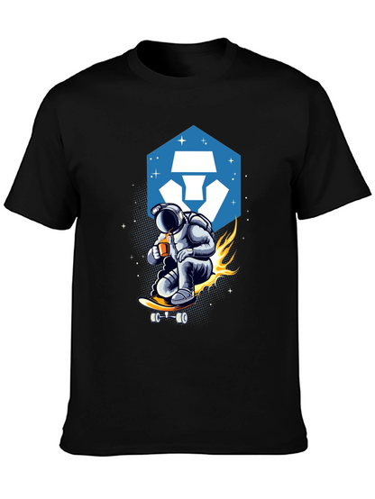 Astronaut Skateboard T-Shirt