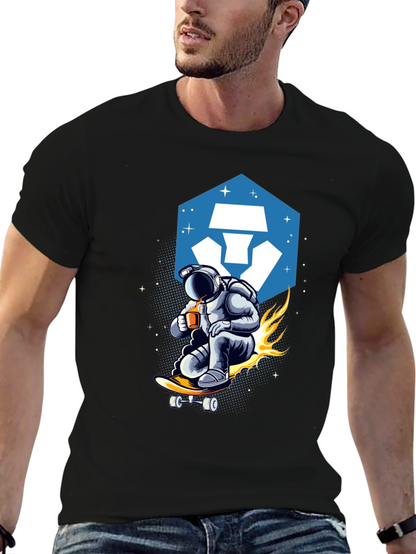 Astronaut Skateboard T-Shirt