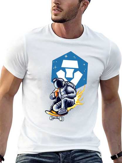 Astronaut Skateboard T-Shirt