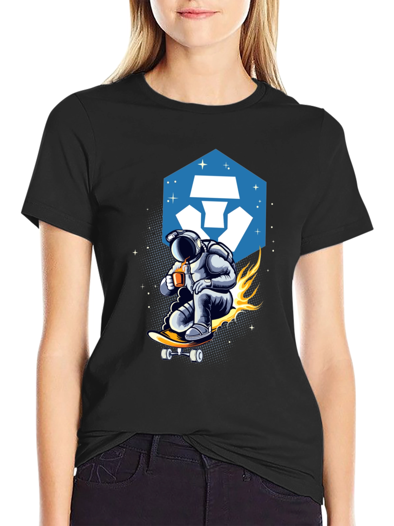 Astronaut Skateboard T-Shirt