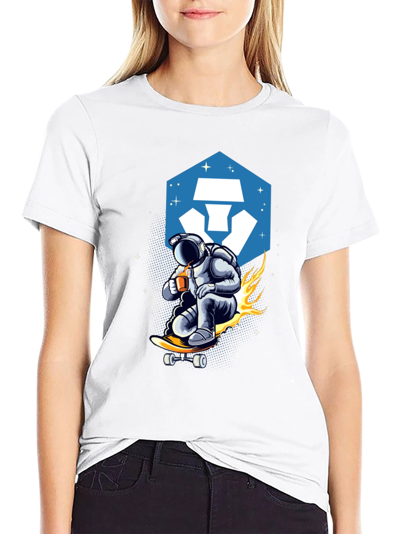 Astronaut Skateboard T-Shirt