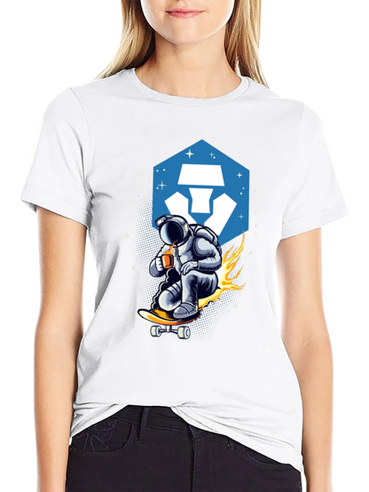 Astronaut Skateboard T-Shirt