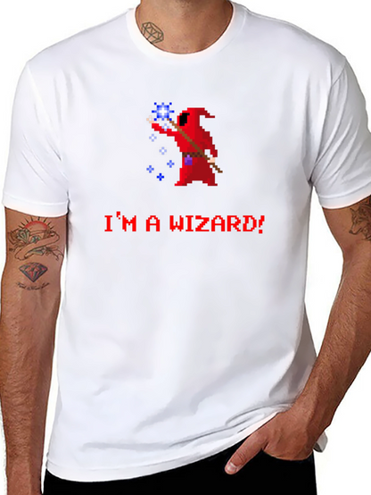 Im A Wizard! Retro Pixel Art T-Shirt