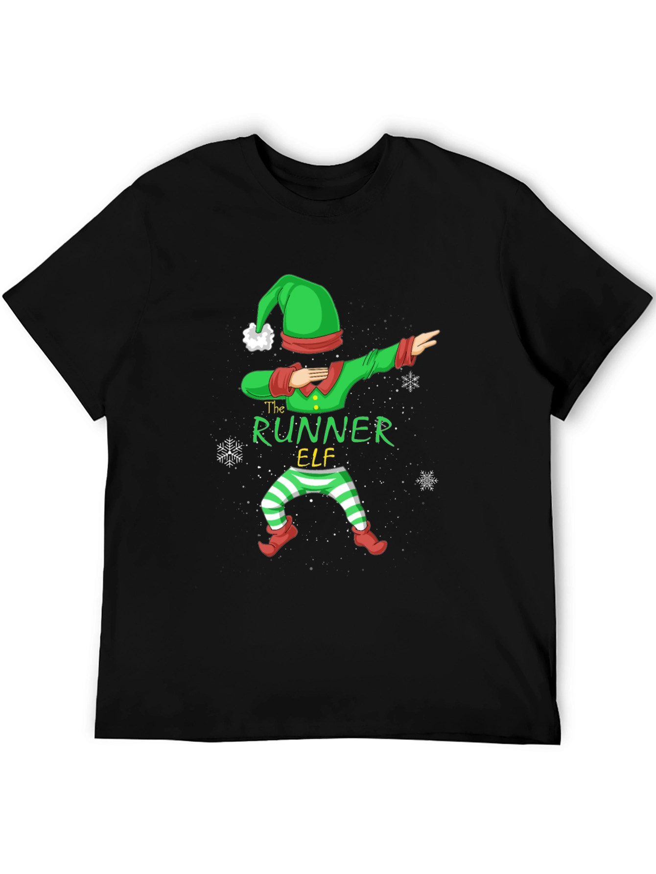The Runner Elf Dab Christmas T-Shirt