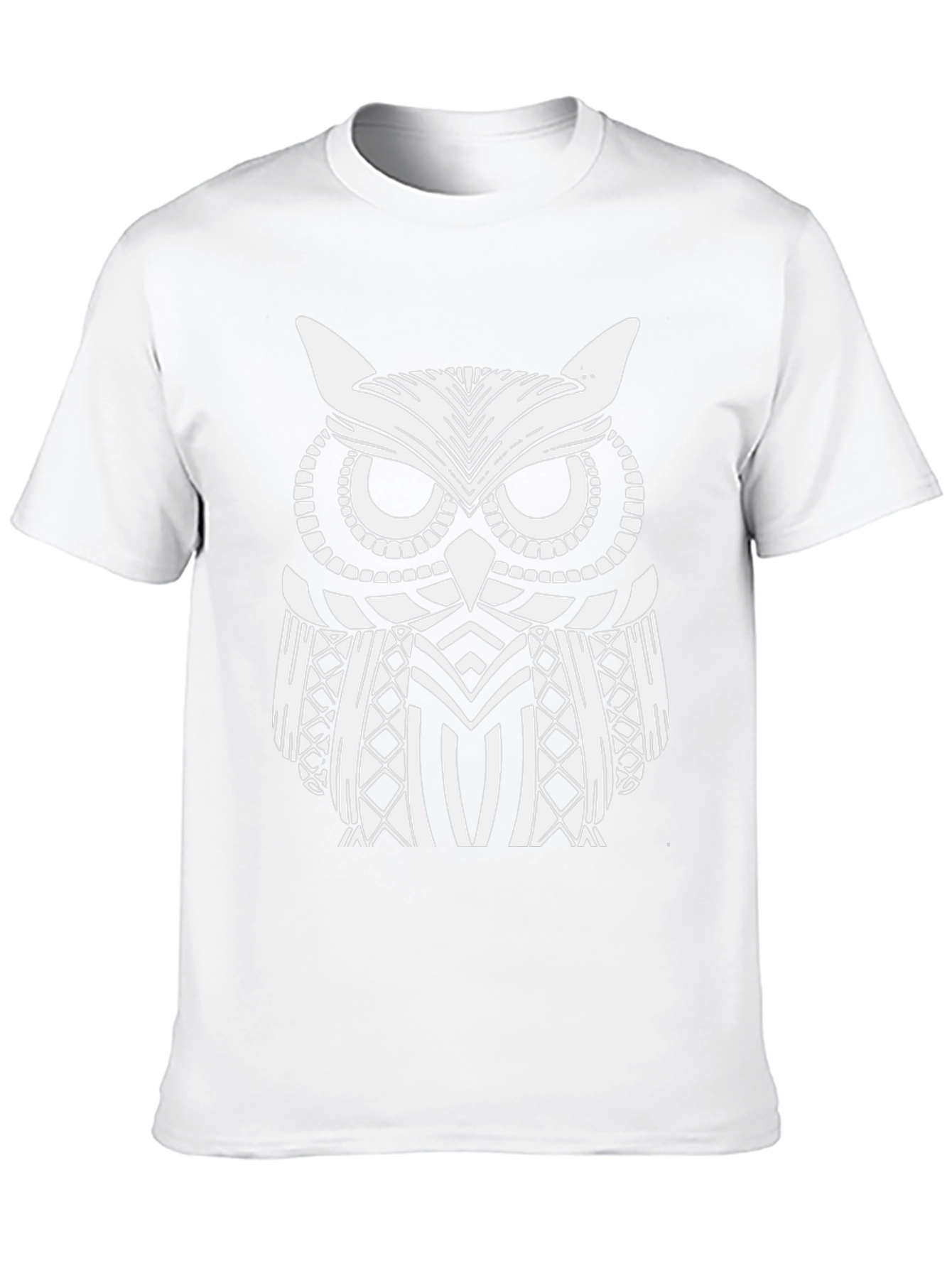 Owl Graphic Print Black T-Shirt