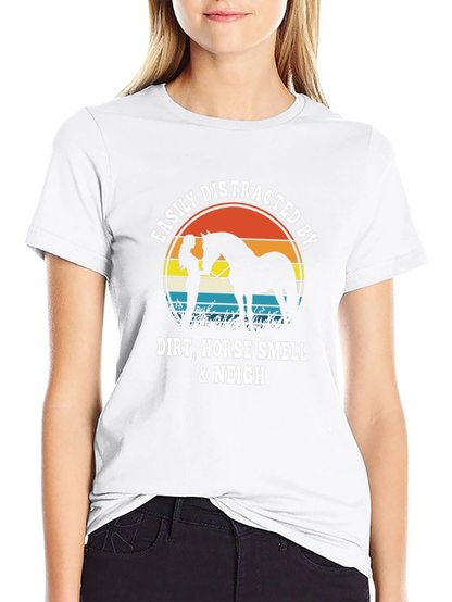 Easily Distracted By Horses T-Shirt