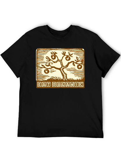 Eat Organic T-Shirt - Black Graphic Tee