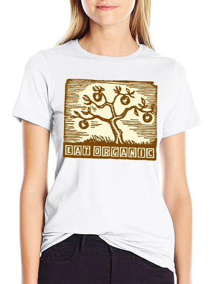 Eat Organic T-Shirt - Black Graphic Tee