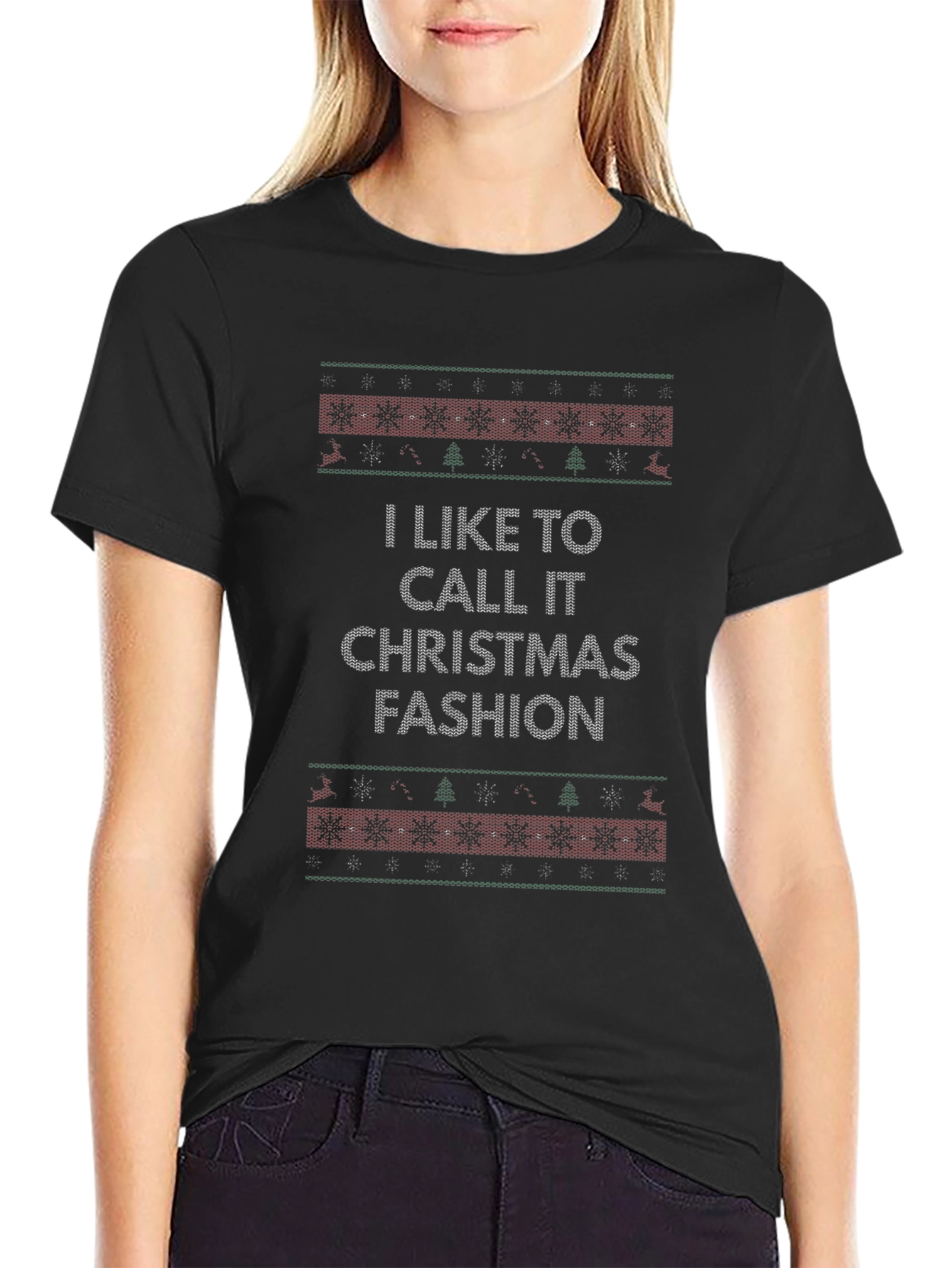 Christmas Fashion Graphic Tee - Holiday Style