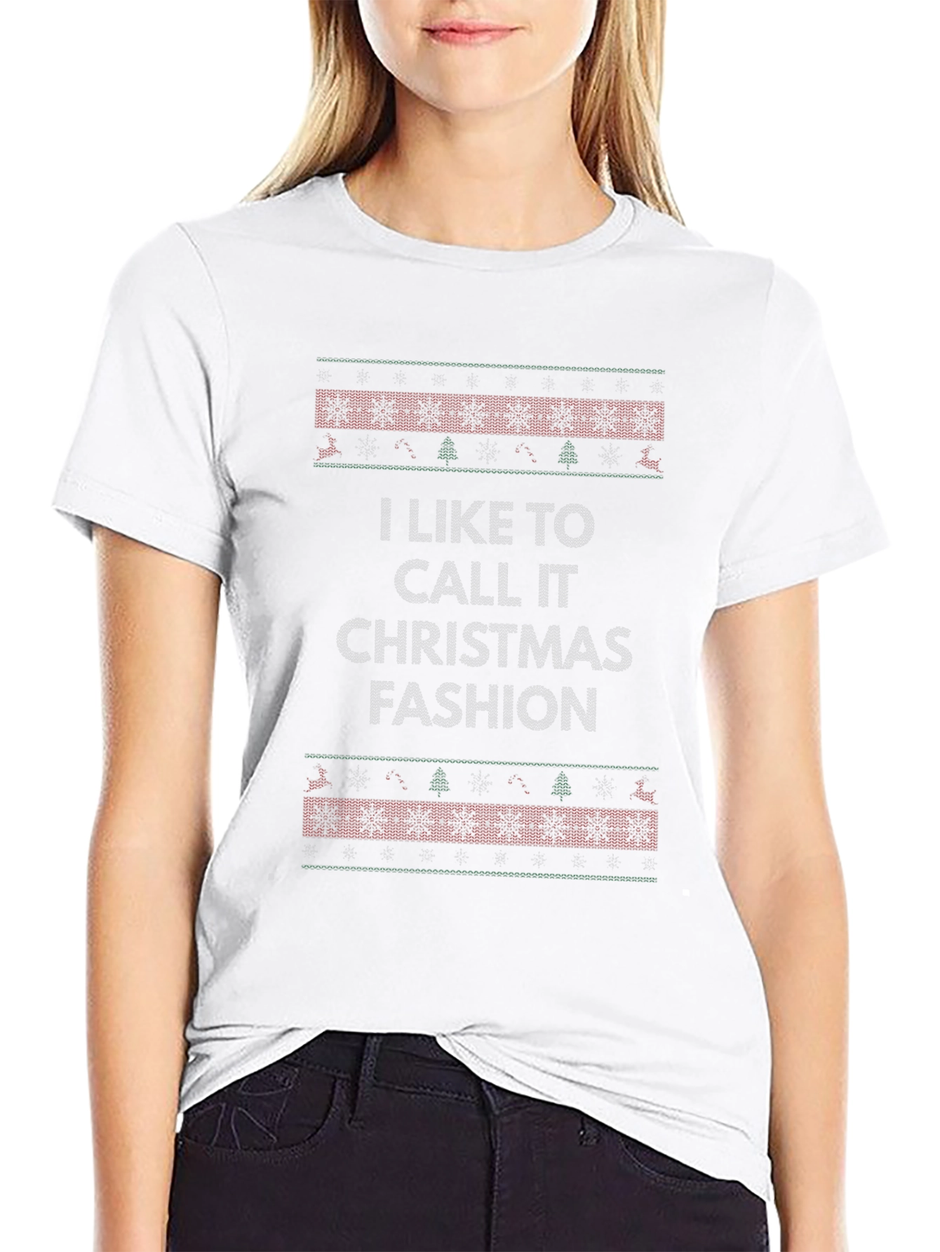 Christmas Fashion Graphic Tee - Holiday Style