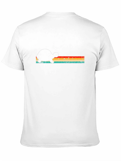 Retro Turtle Graphic Tee - Mens Black T-Shirt