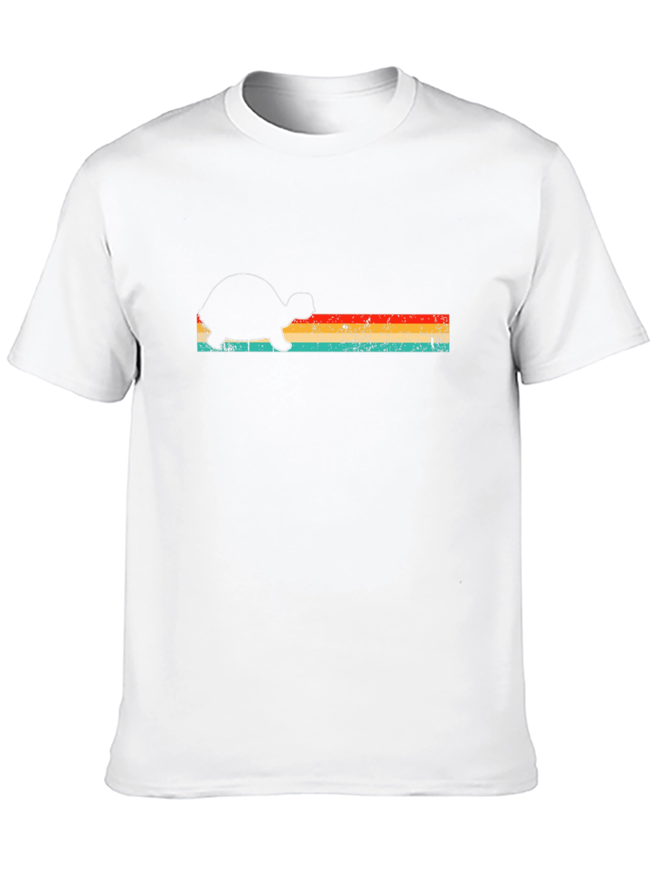 Retro Turtle Graphic Tee - Mens Black T-Shirt