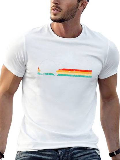 Retro Turtle Graphic Tee - Mens Black T-Shirt
