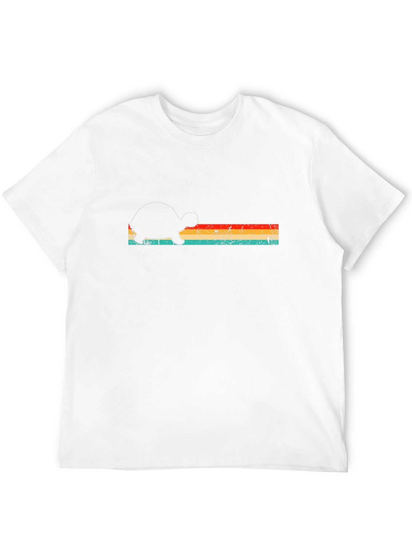 Retro Turtle Graphic Tee - Mens Black T-Shirt
