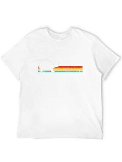 Retro Turtle Graphic Tee - Mens Black T-Shirt