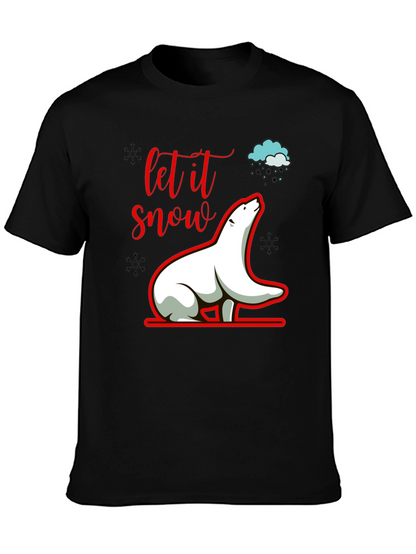 Let it Snow Polar Bear Graphic Tee