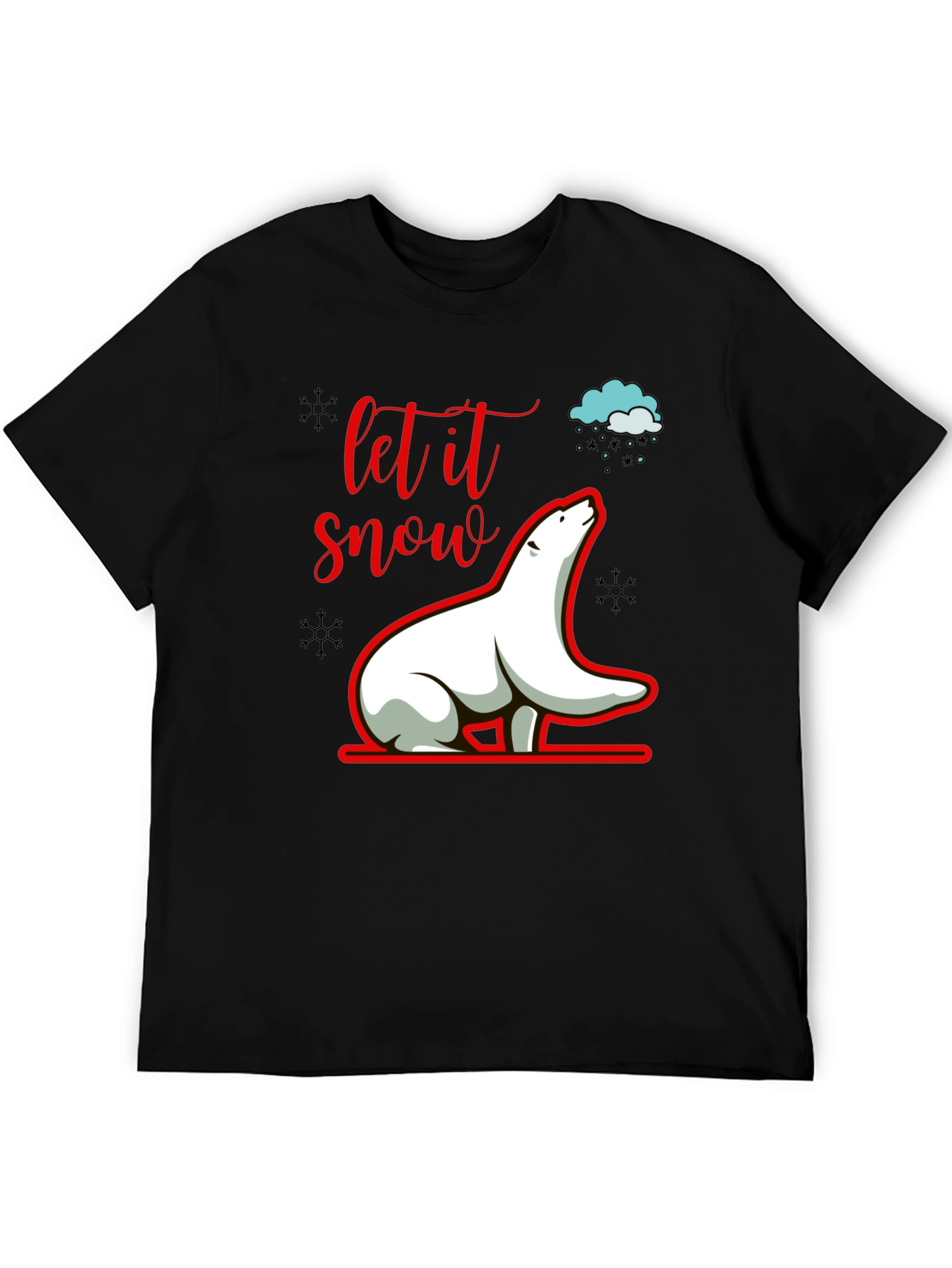 Let it Snow Polar Bear Graphic Tee