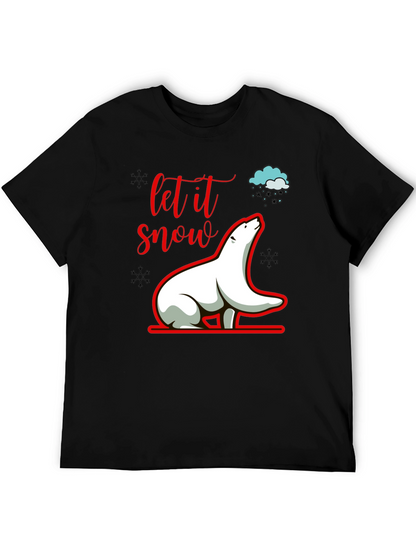 Let it Snow Polar Bear Graphic Tee