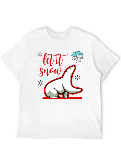 Let it Snow Polar Bear Graphic Tee