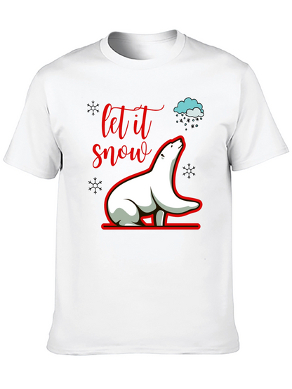 Let it Snow Polar Bear Graphic Tee