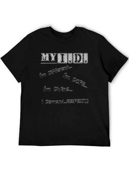 MYDID! Slogan Graphic Black T-Shirt