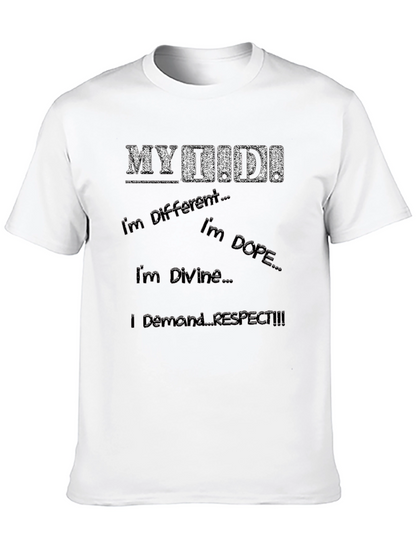 MYDID! Slogan Graphic Black T-Shirt