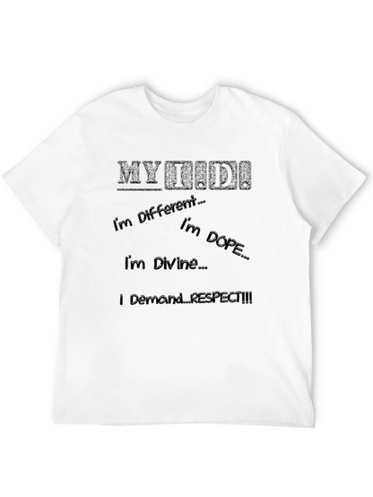 MYDID! Slogan Graphic Black T-Shirt