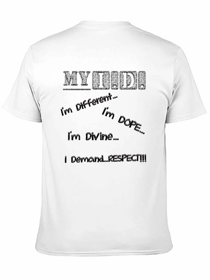 MYDID! Slogan Graphic Black T-Shirt