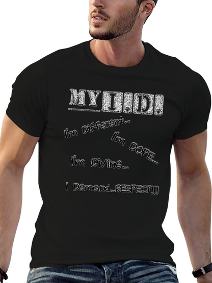MYDID! Slogan Graphic Black T-Shirt