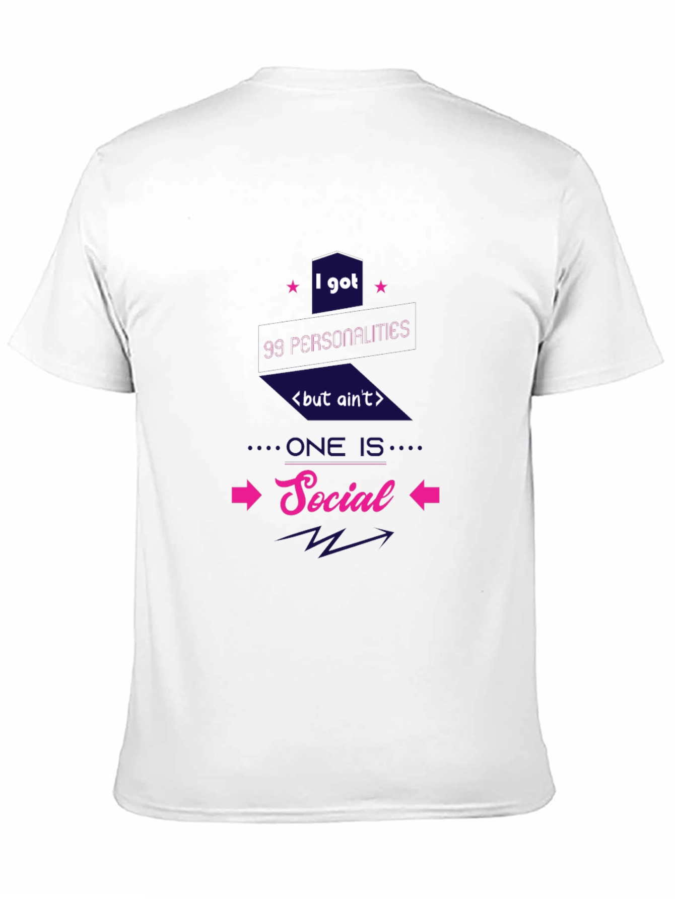 99 Personalities Social Graphic T-Shirt