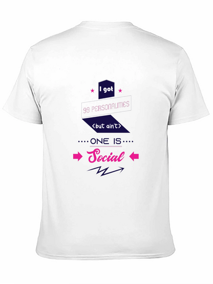 99 Personalities Social Graphic T-Shirt