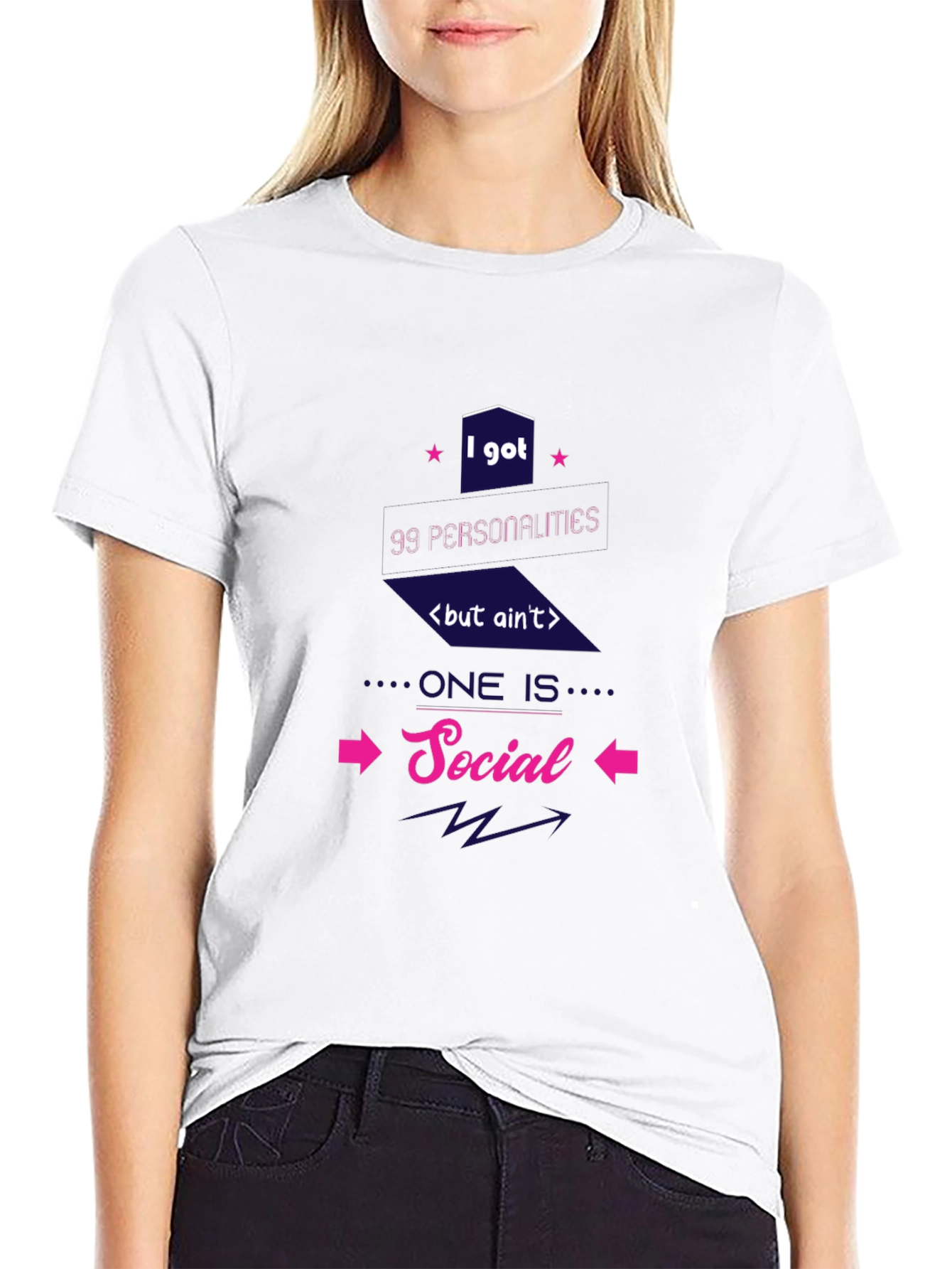 99 Personalities Social Graphic T-Shirt