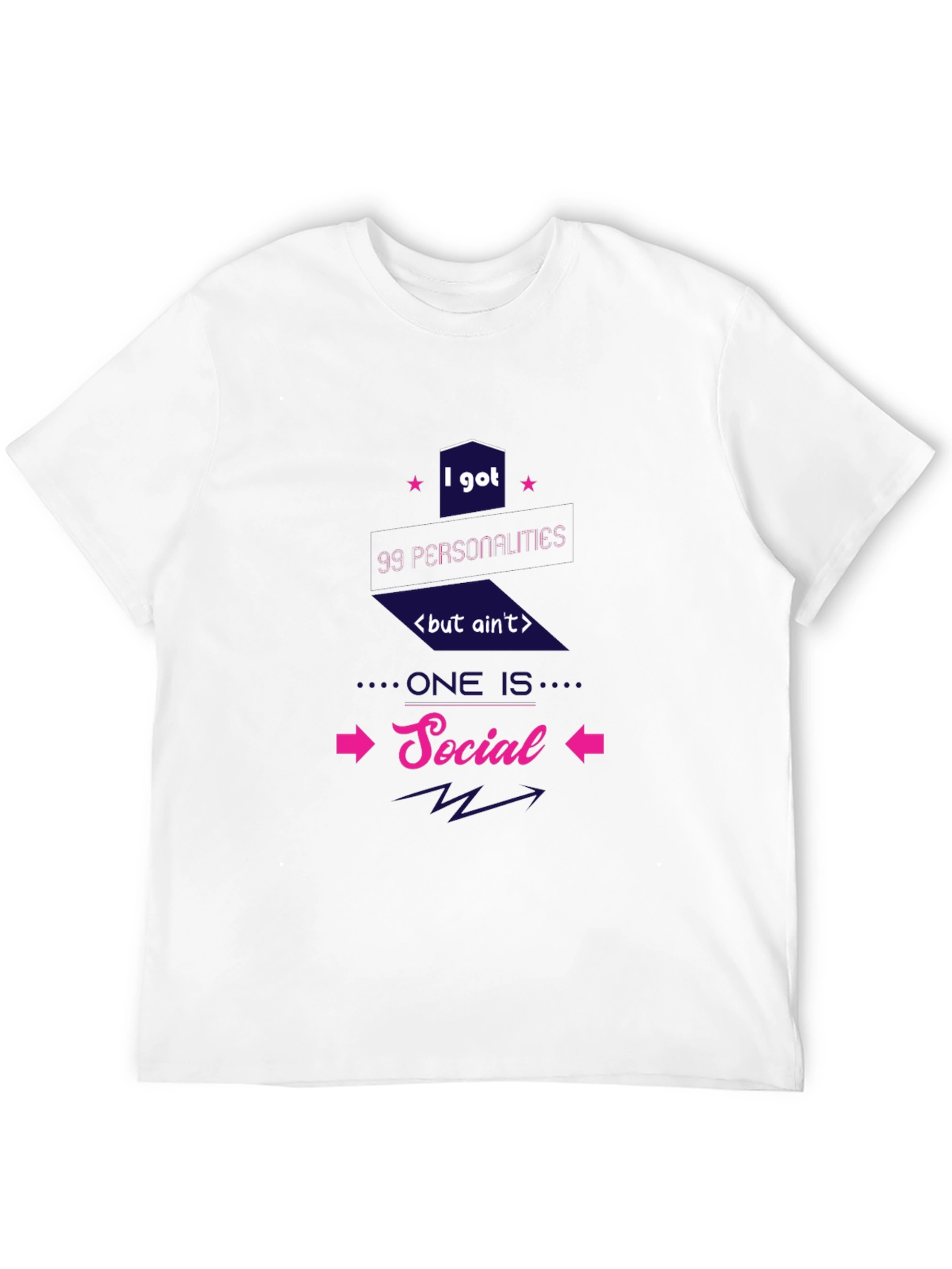 99 Personalities Social Graphic T-Shirt