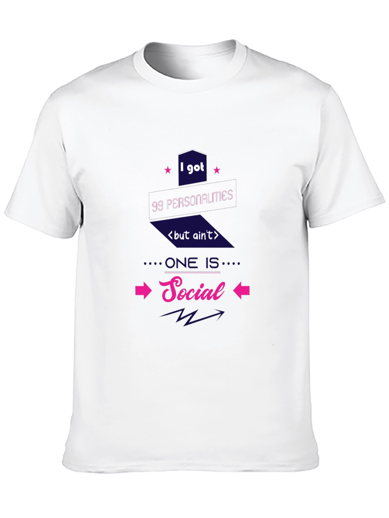 99 Personalities Social Graphic T-Shirt
