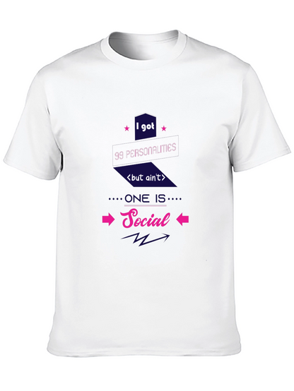 99 Personalities Social Graphic T-Shirt