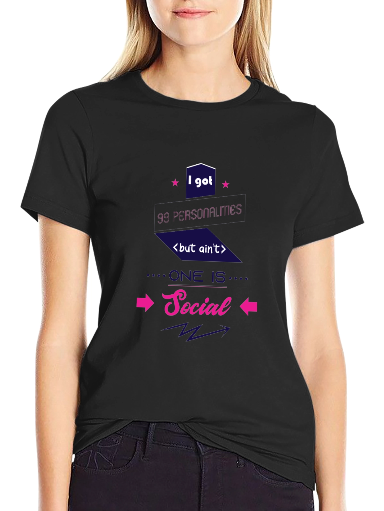 99 Personalities Social Graphic T-Shirt