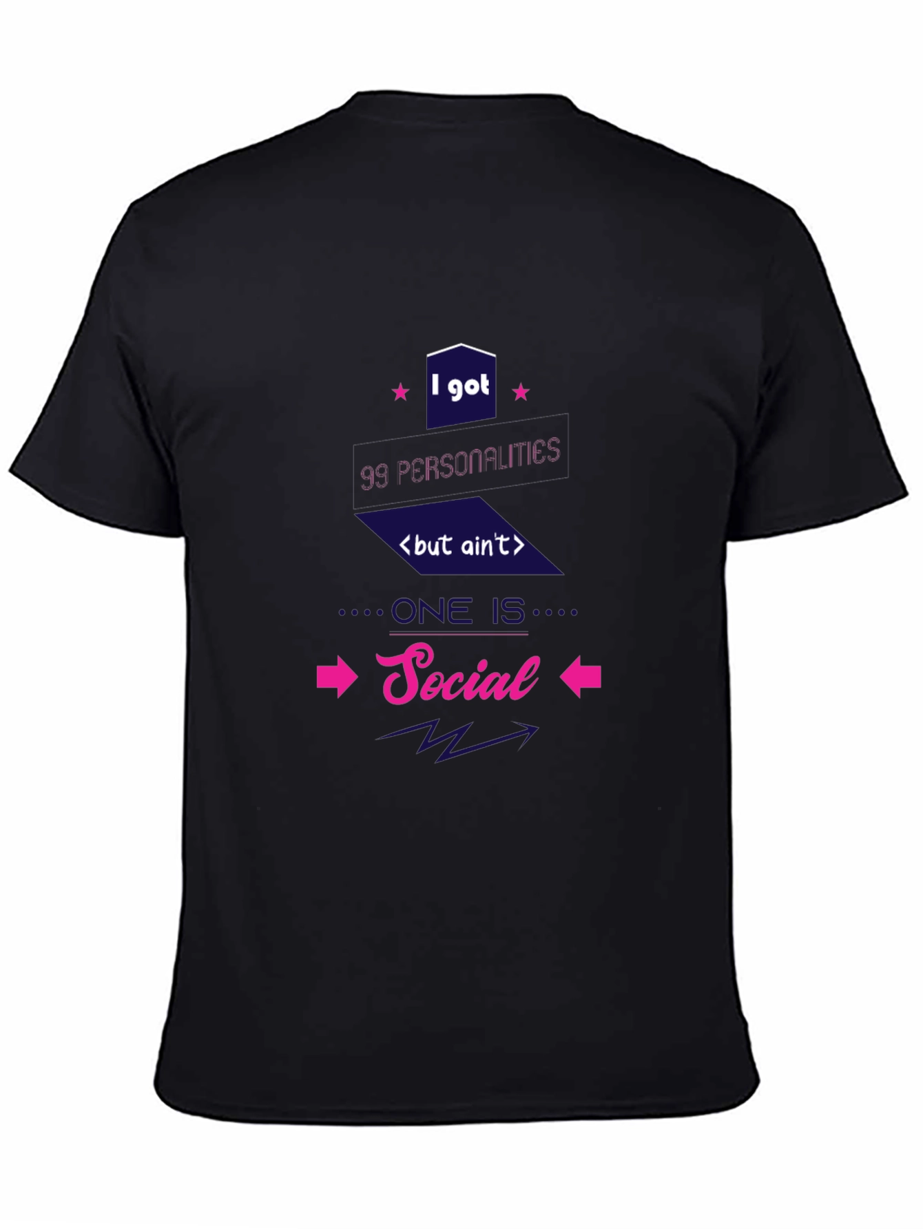 99 Personalities Social Graphic T-Shirt