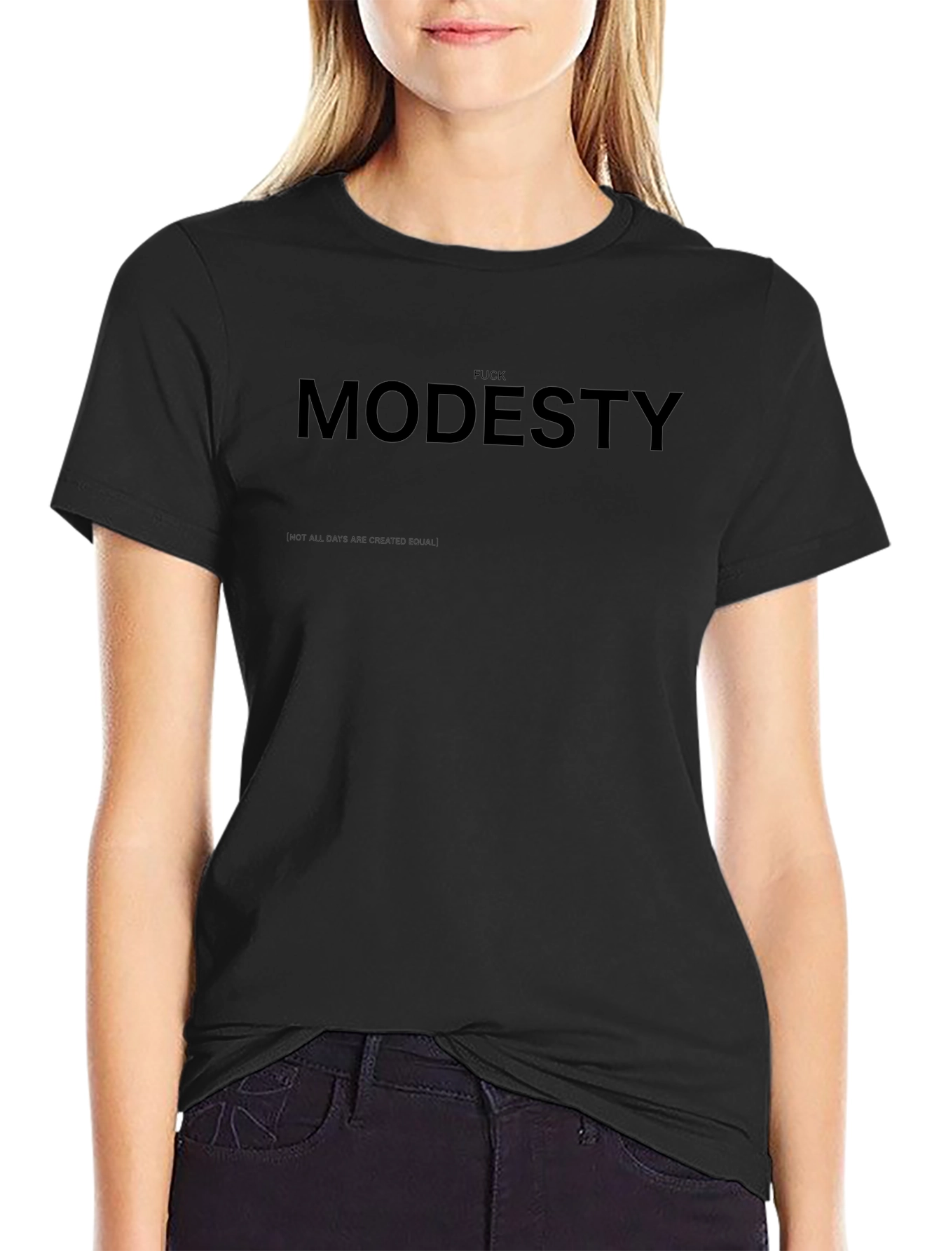 Bold Graphic Tee - F*ck Modesty