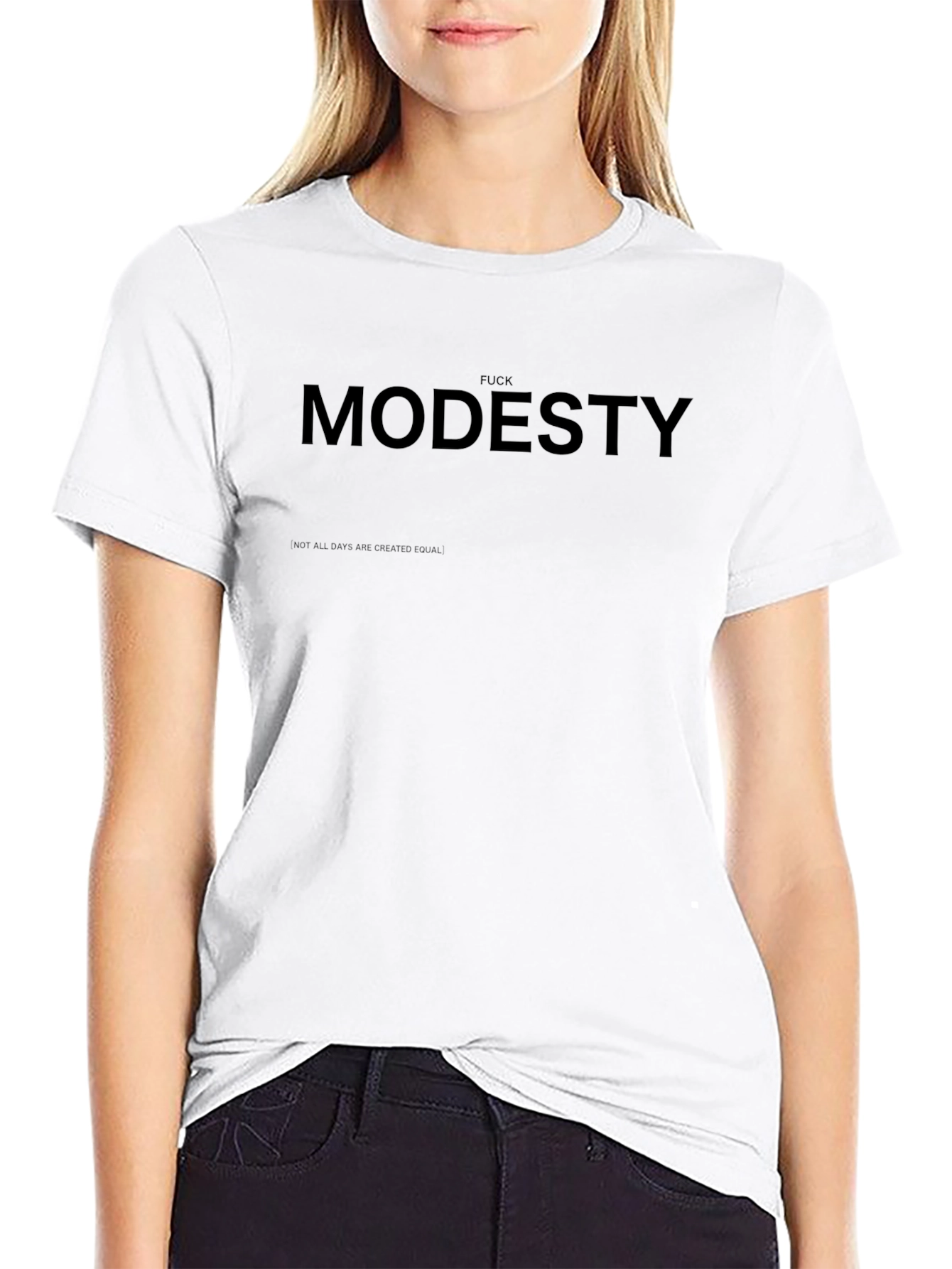 Bold Graphic Tee - F*ck Modesty