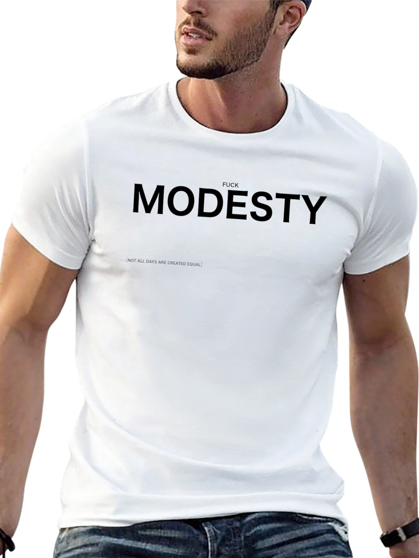 Bold Graphic Tee - F*ck Modesty