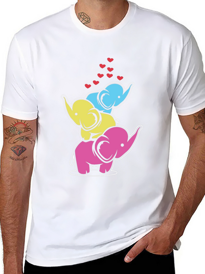 Stacked Elephant Hearts Graphic Tee