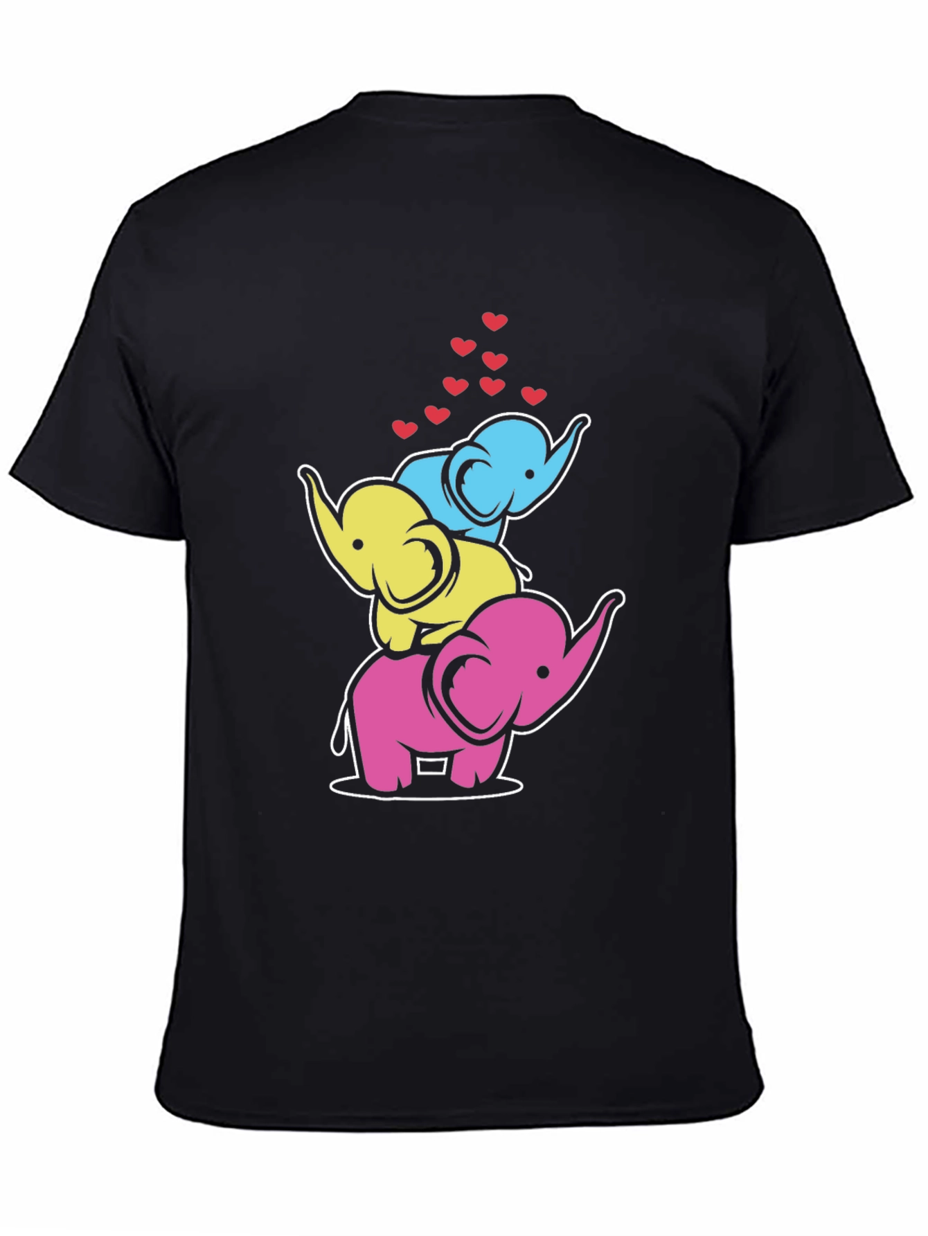 Stacked Elephant Hearts Graphic Tee