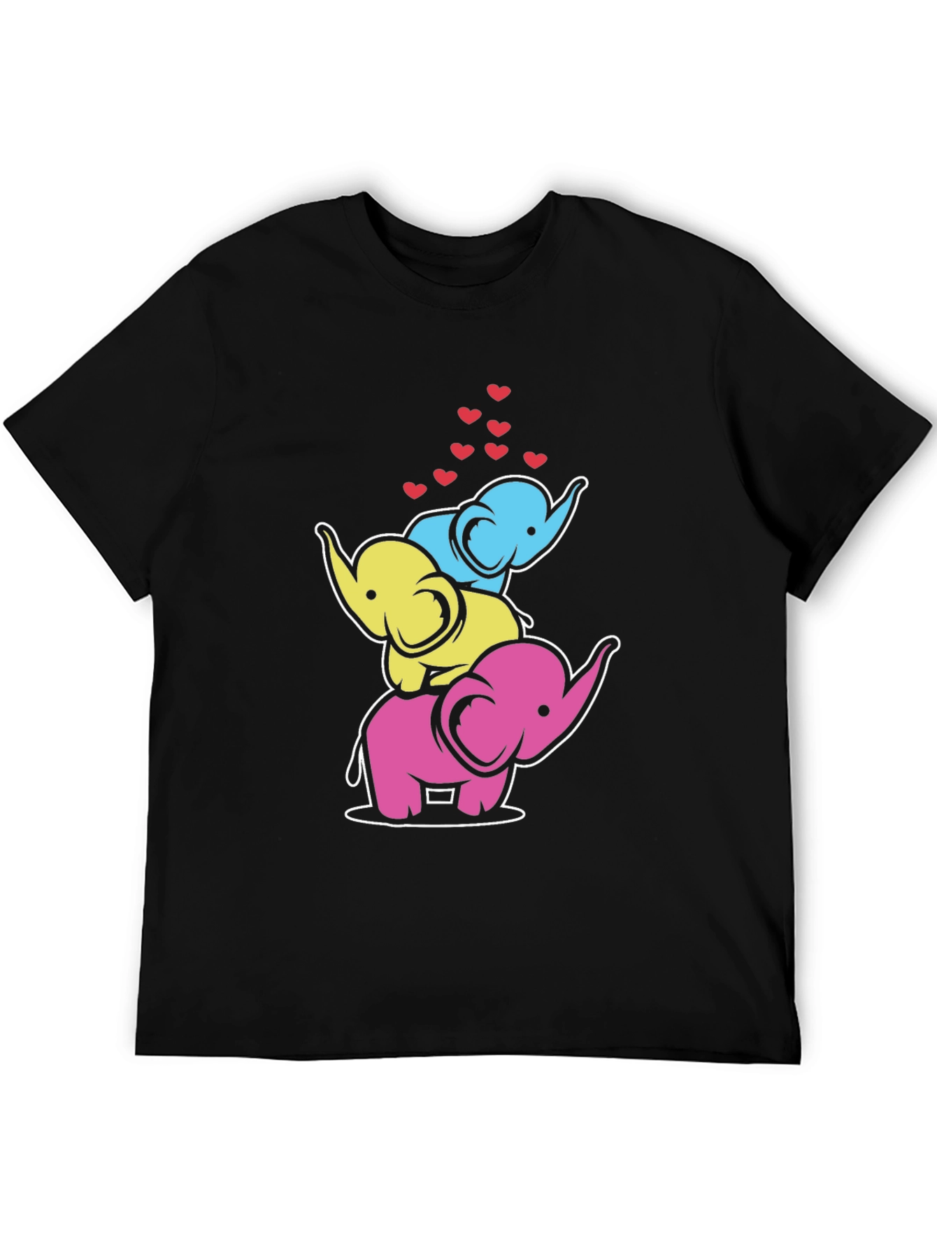 Stacked Elephant Hearts Graphic Tee