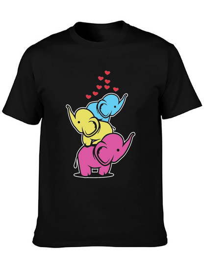Stacked Elephant Hearts Graphic Tee