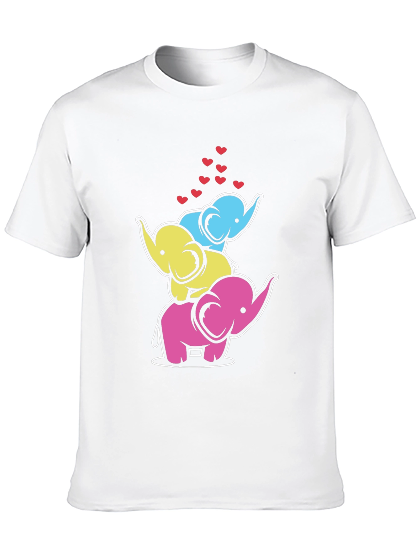 Stacked Elephant Hearts Graphic Tee