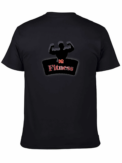 DQ Fitness Black Graphic Tee